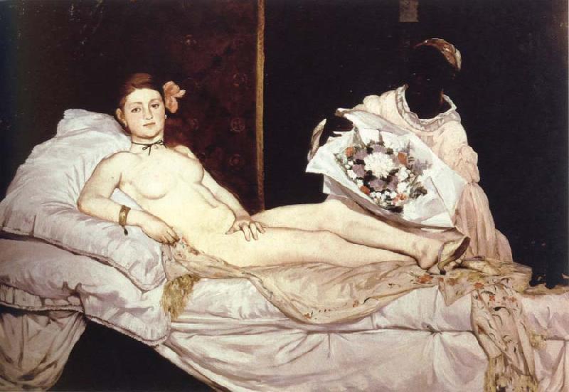 Edouard Manet olympia oil painting image